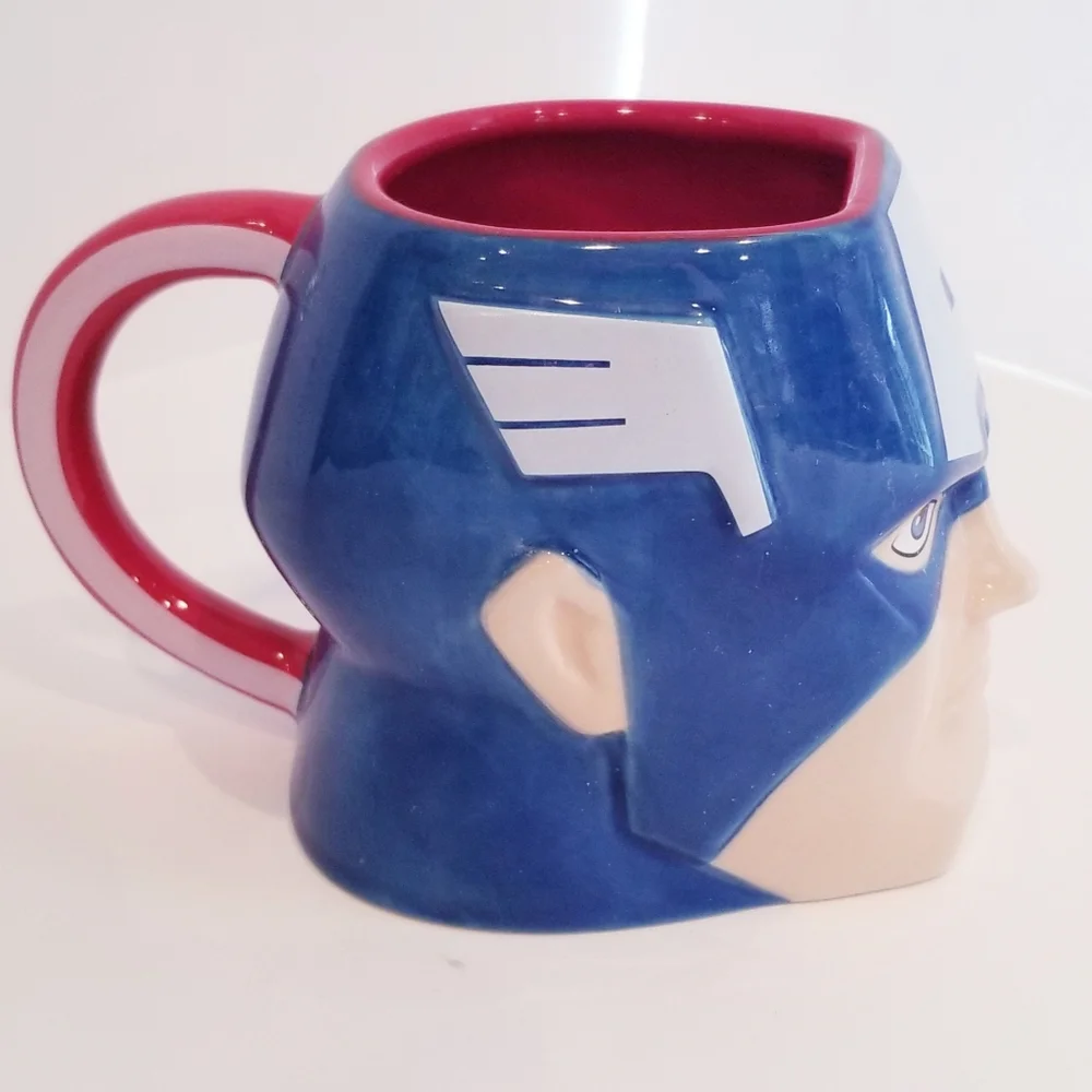 Marvel Mug Cup Blue 3D Blue Captain America